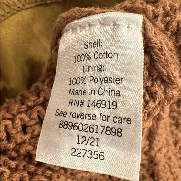 Simply Vera Vera Wang Crocheted Brown Midi Skirt XXL - Picture 5 of 5